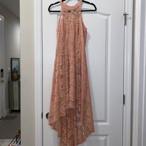 High-low fancy lace dress